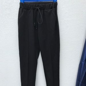 Black pleated dress pants